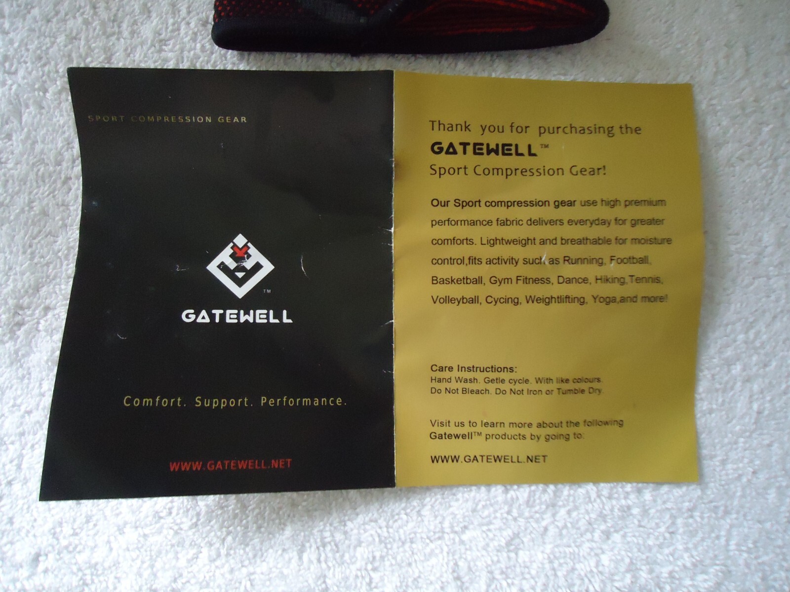” NWT ” Gatewell Sport Compression Support For Elbow ? Knee ? See Pics For Size