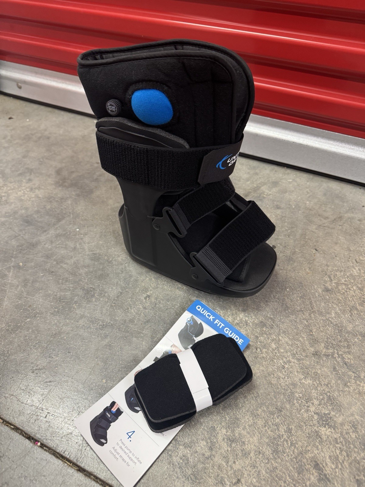 United Ortho Short Air Cam Walker Fracture Boot Black Extra Small Boot