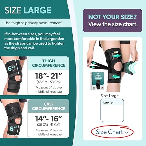 BraceAbility J Patella Knee Brace Lateral Stabilizer Large