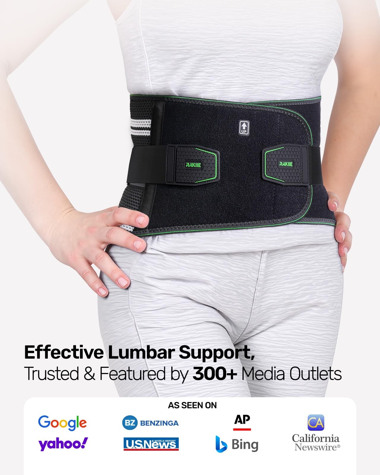 Back Brace for Lower Back Pain Relief, 8 Stays Powerful Lumbar Support for Me…