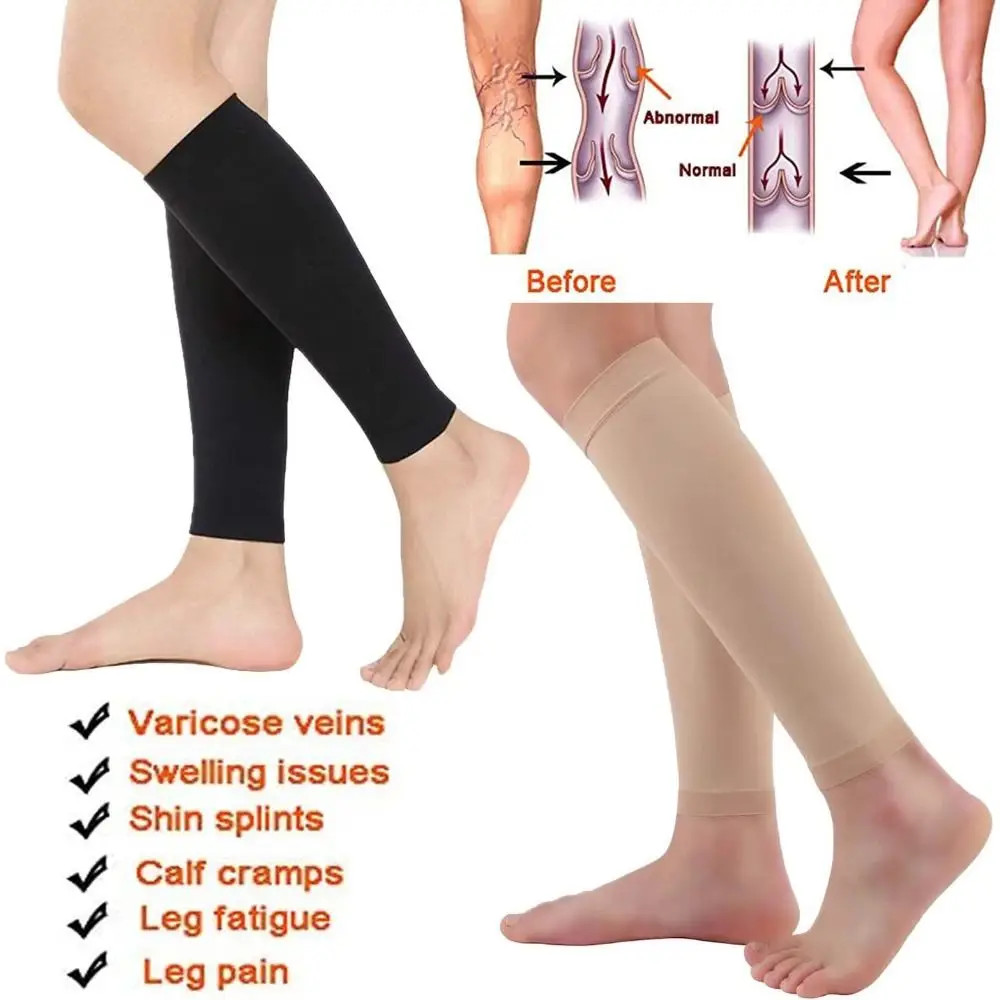 20-30mmHg Calf Compression Sleeve 2 Levels Pressure Breathable Calve