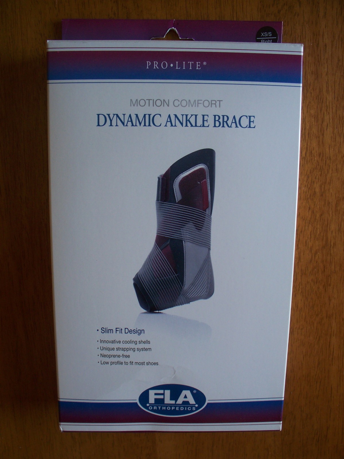 FLA Orthopedics XS/S Right Ankle Motion Comfort Dynamic Ankle Brace, 79927-00