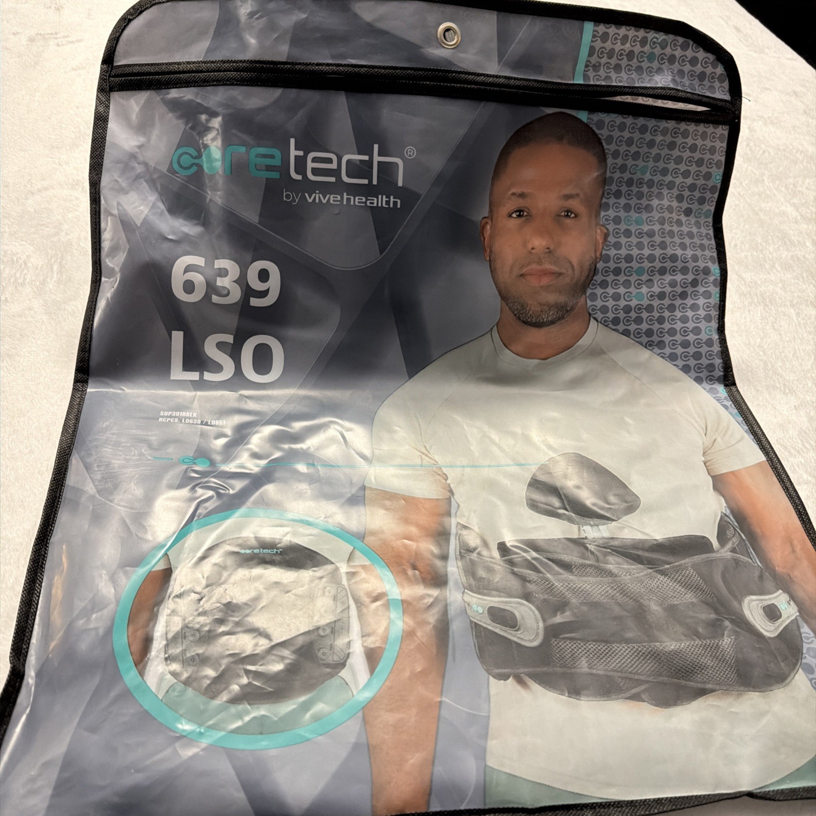 Core Tech 639 LSO Adjustable Back Brace, NEW