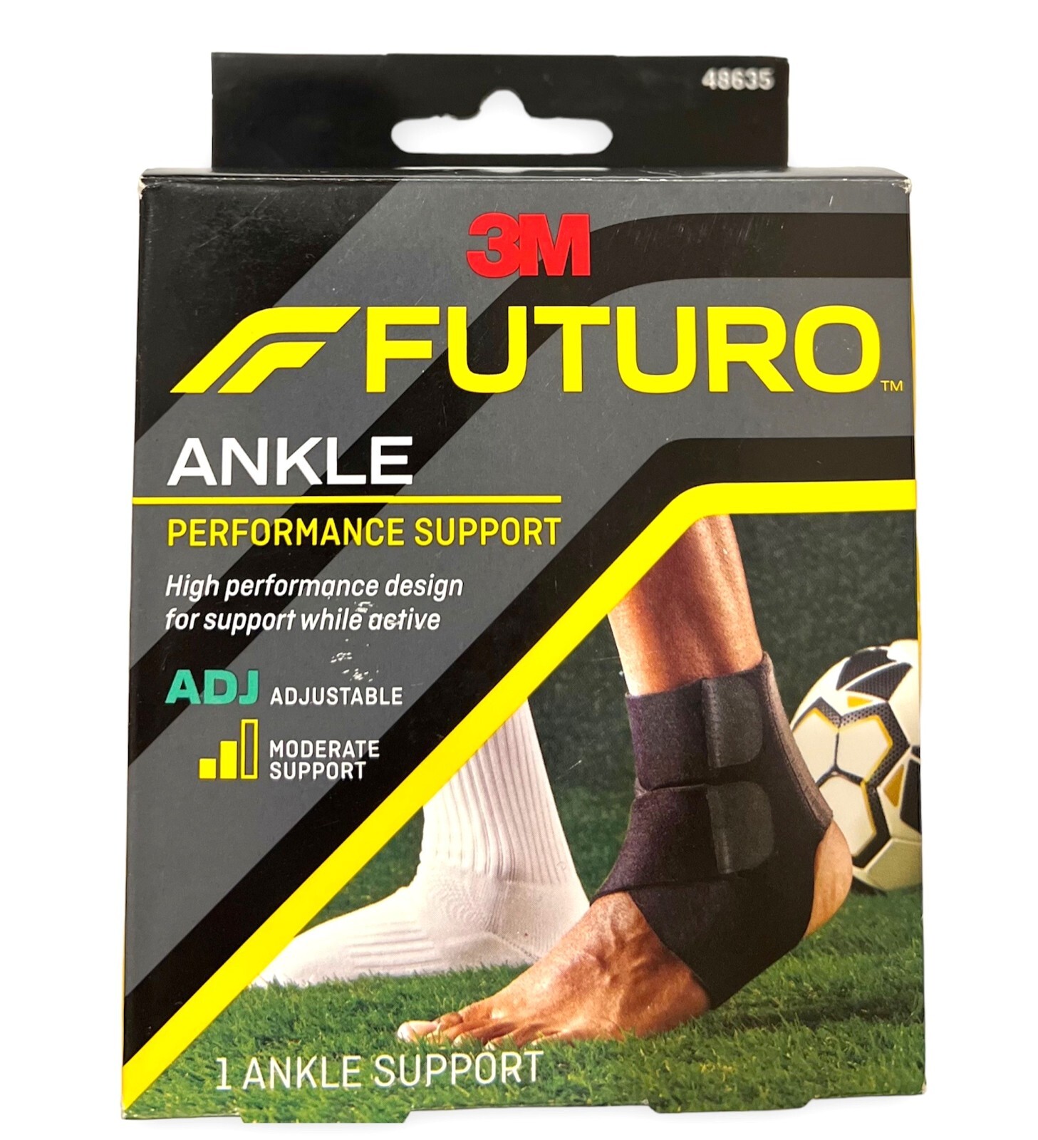 Futuro Ankle Performance Support Adjustable Size Moderate Support Black NEW