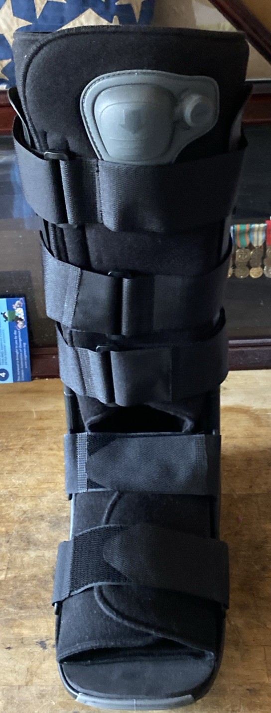 BREG Boot Softgait Air Walker Tall Post-Surgery Size Large, 100617-040 Lite Use