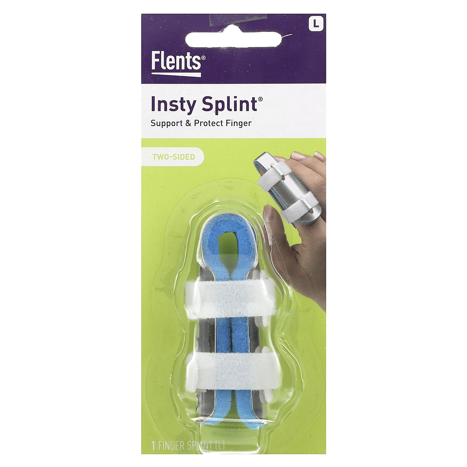 Two-Sided Insty Splint, L, 1 Finger Splint