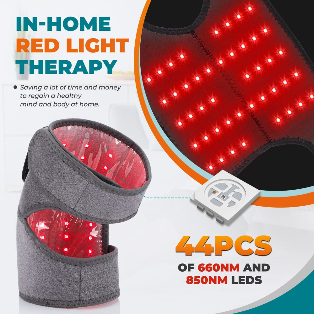 Rechargeable Red Light Knee Brace – LED Therapy Pad For Knee/Shoulder/Elbow Wrap