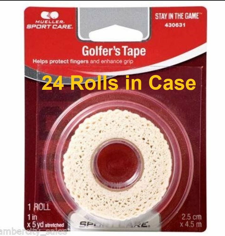 GOLFERS GOLF GRIP TAPE 1 X 5 YD 430631 MUELLER great for Tennis- Case of 24