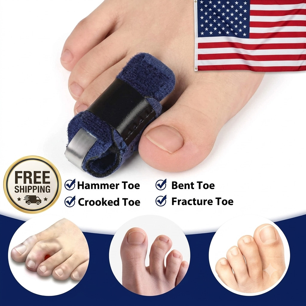 Toe Straightener Hammer Toe Corrector Brace Splint Wrap for Broken Fingers Toes