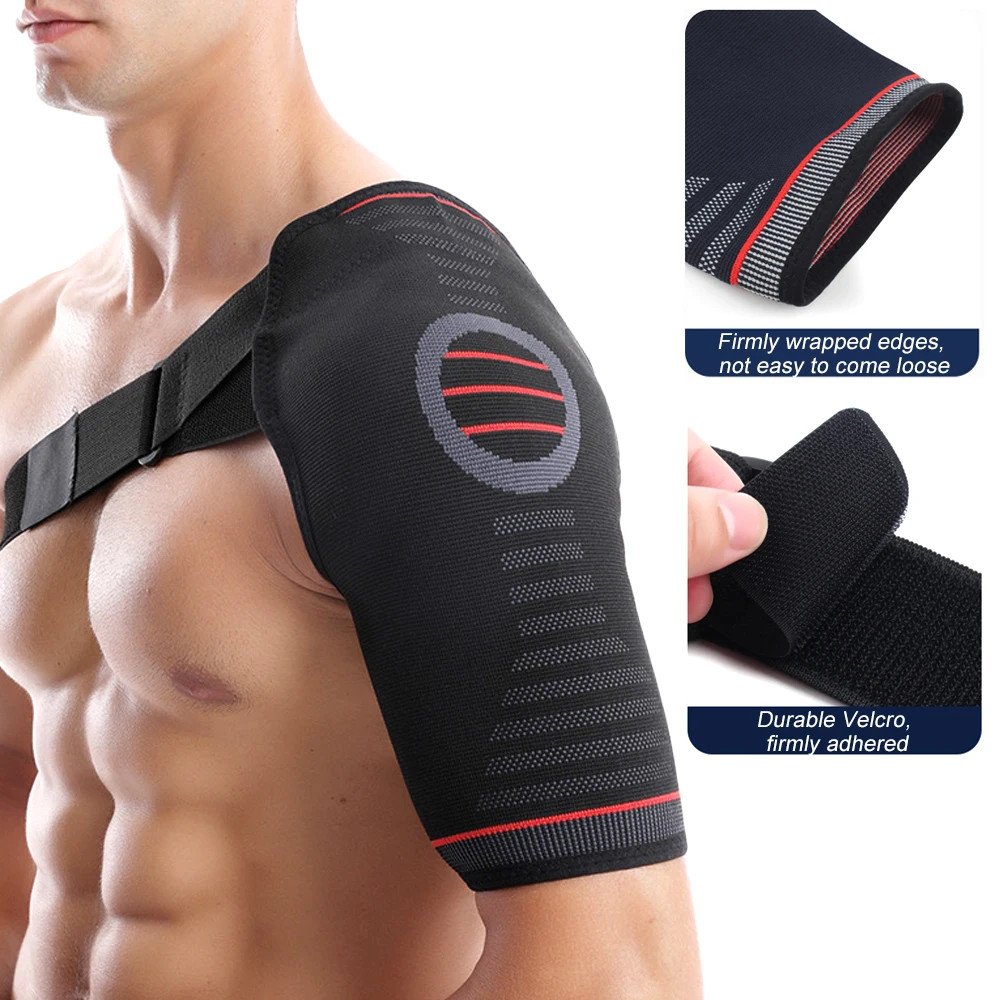 1PCS Compression Shoulder Support , Breathable Fabric, Shock-Absorbing Shoulder