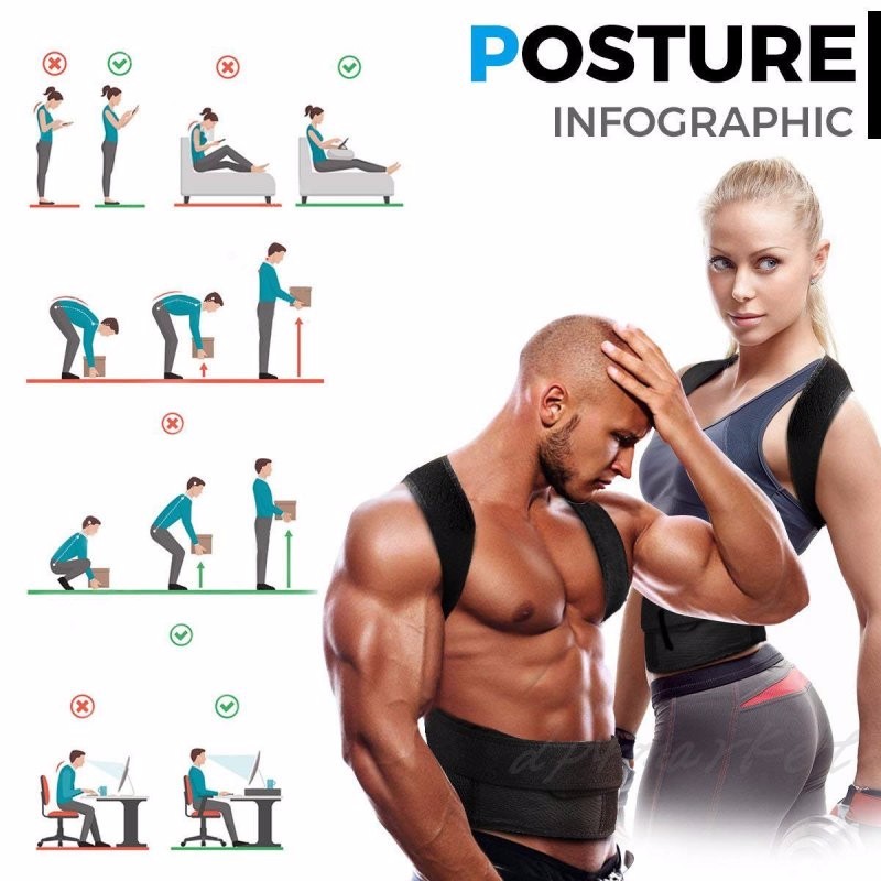 Adjustable to All Body Sizes BodyWellness Posture Corrector FREE SHIPPING
