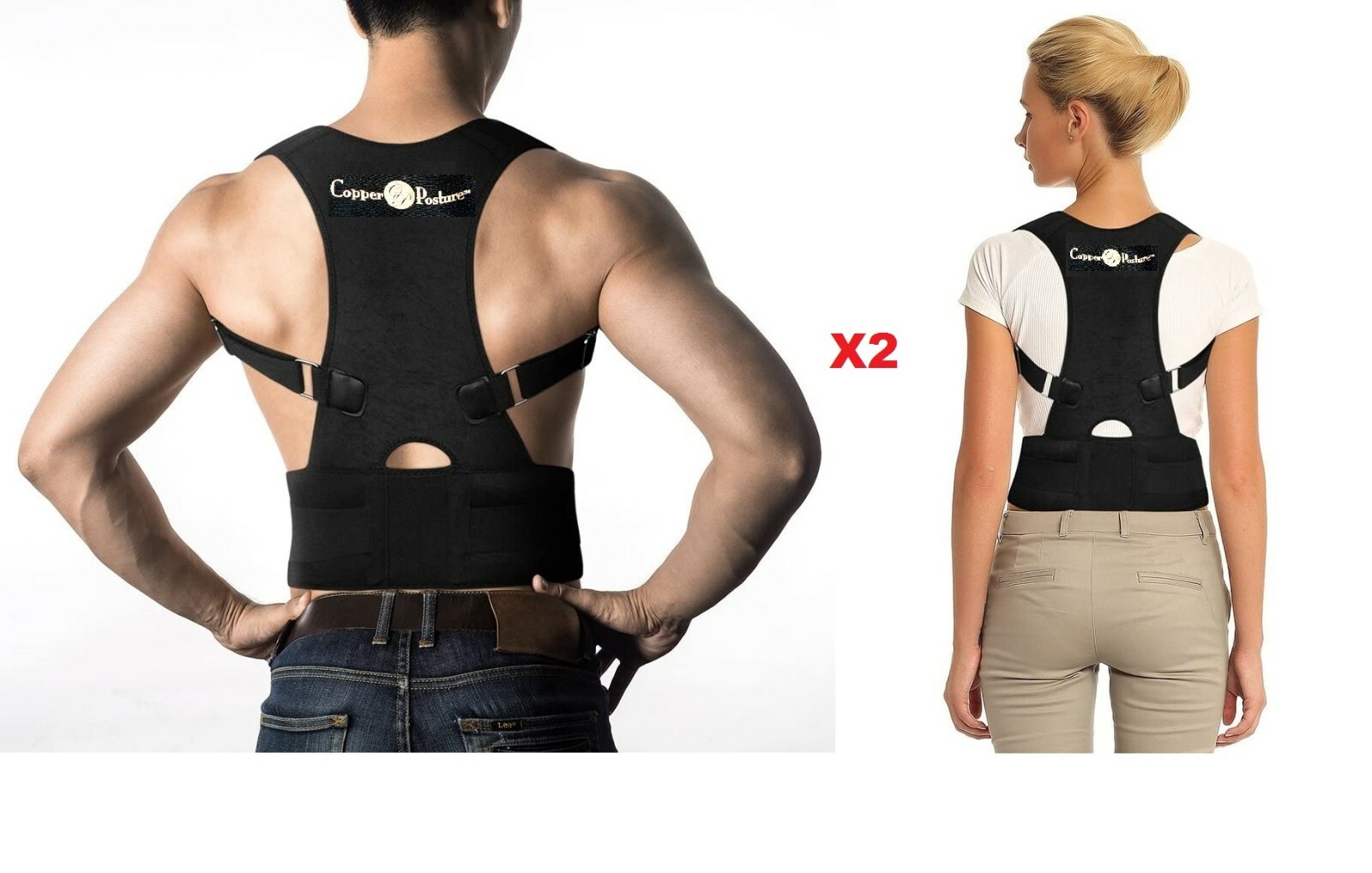 Adjustable Posture Corrector low Back Support Shoulder Brace Belt men women