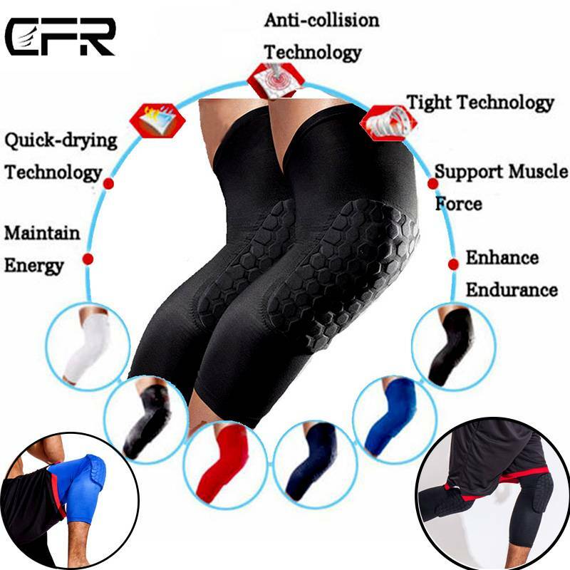 Knee Support Pads Leg Compression Sleeve Honeycomb Protective Guard Sports