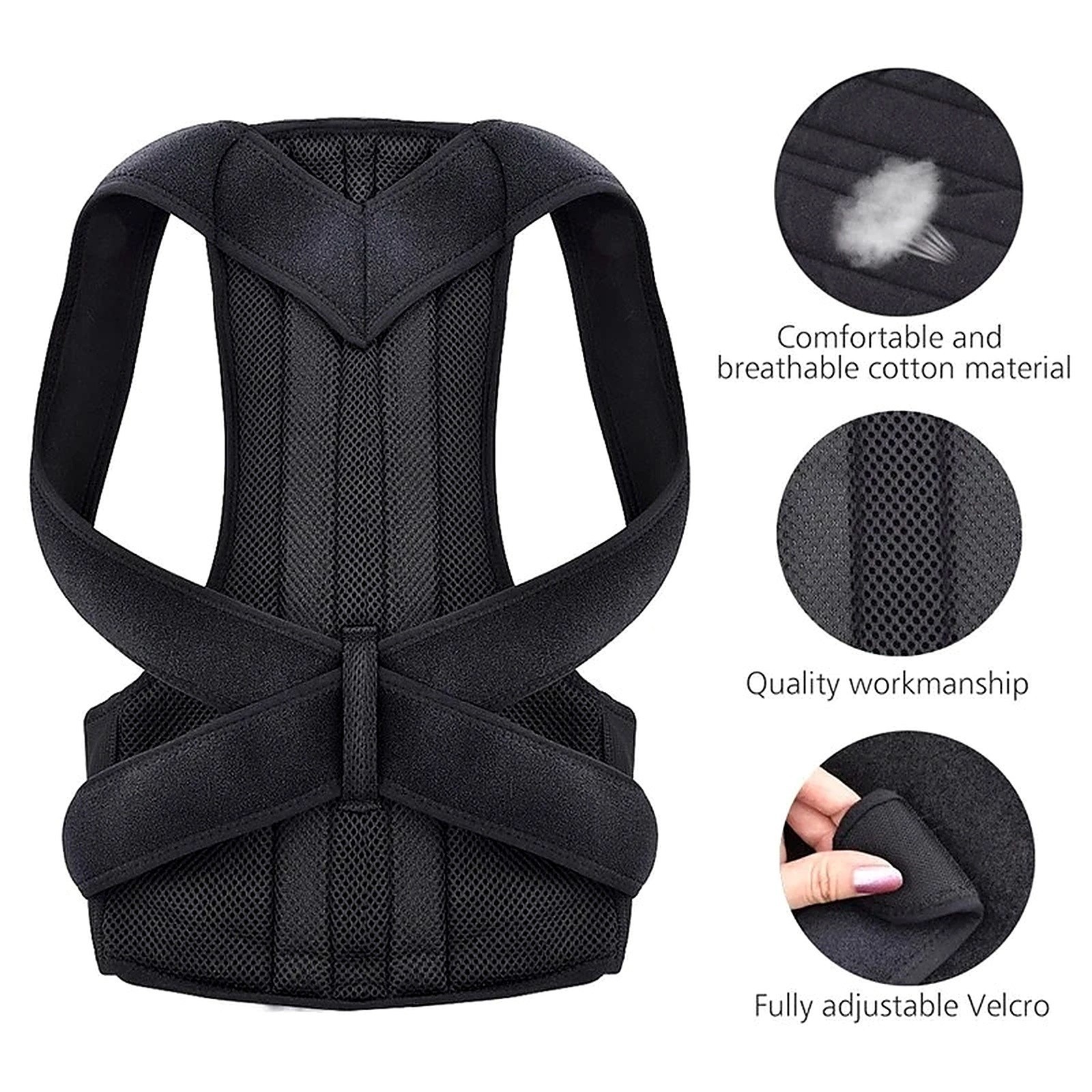 Posture Corrector Adjustable Back Braces for Men Women Shoulder Back Pain Relief