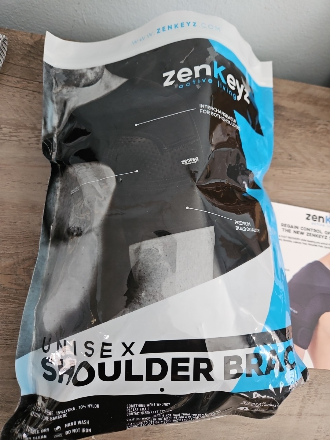 Zenkeyz Rotator CUFF Compression SHOULDER BRACE UNISEX New In Package