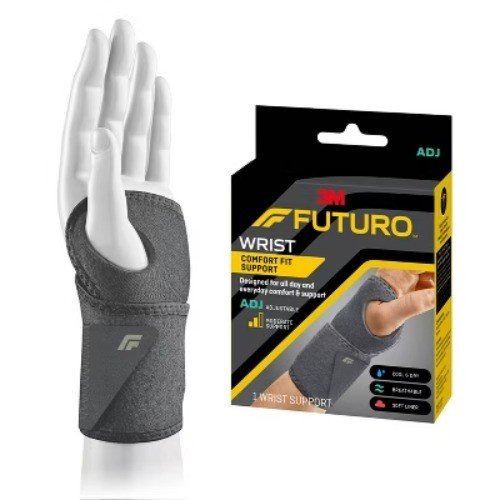 FUTURO Comfort Fit Wrist Support, Adjustable Everyday Wrist Brace – 1pk