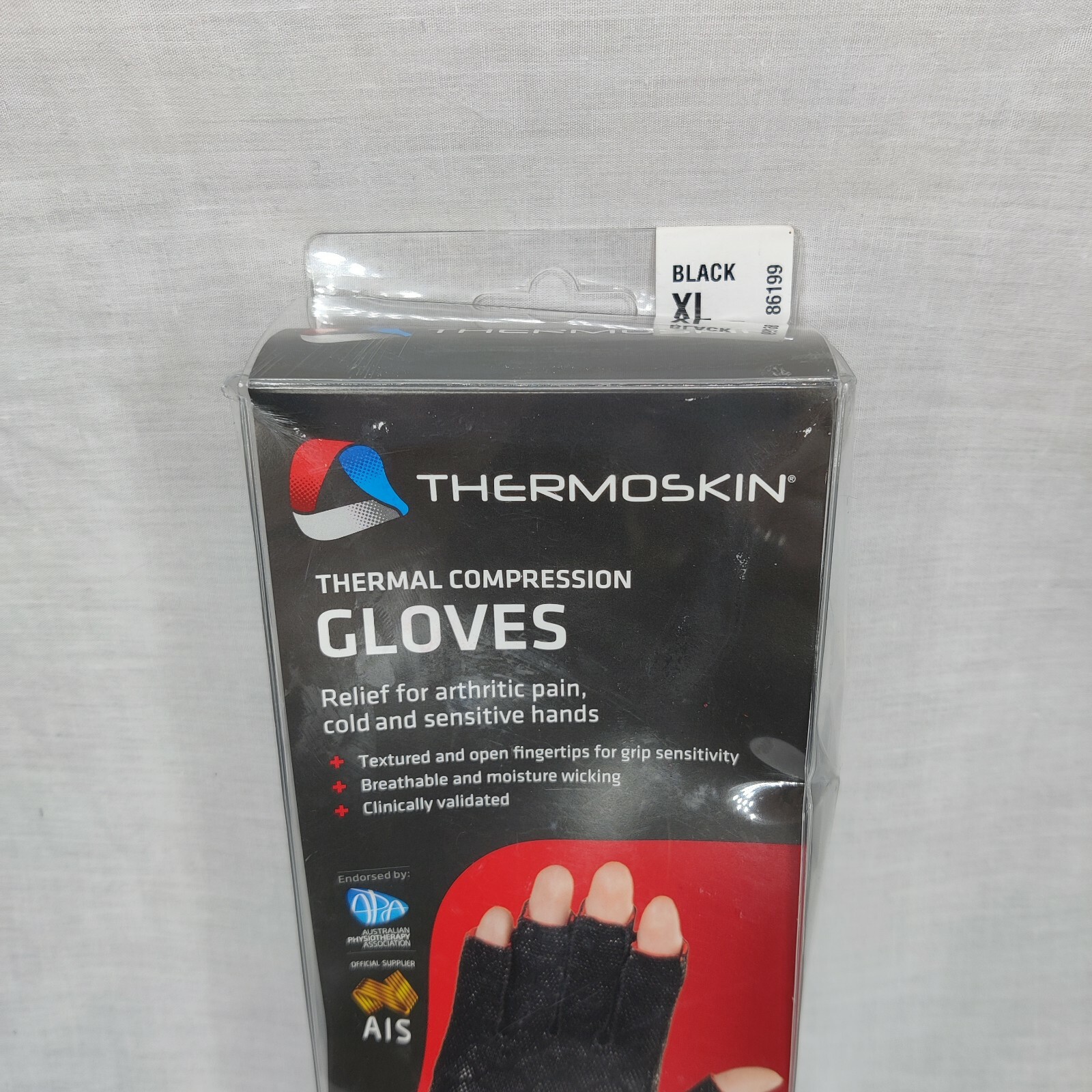 Thermoskin Half Finger Arthritis Gloves Pain Relieving Fingerless Compression