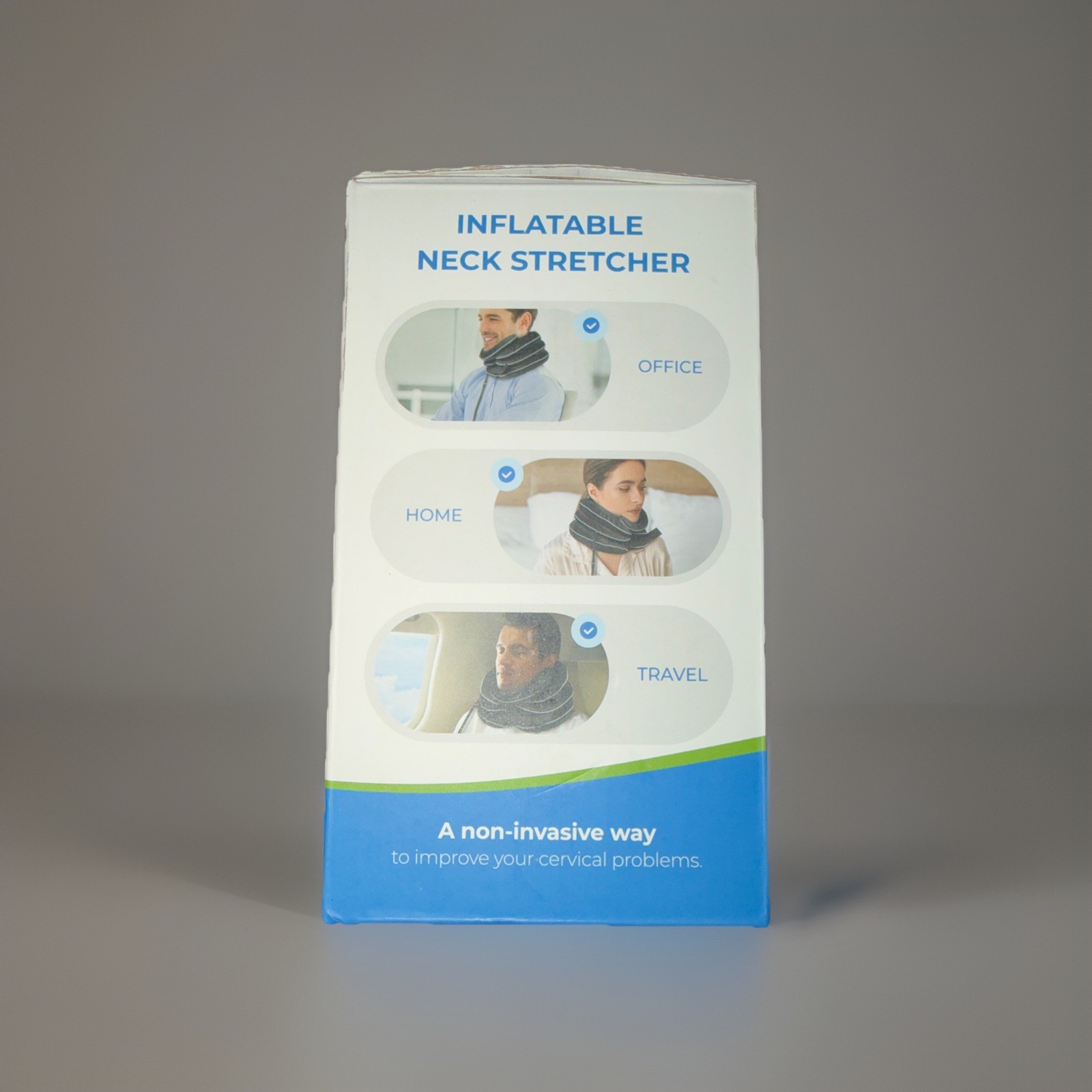 AUVON Neck Stretcher Inflatable Cervical Traction Device Neck Pain Relief NEW