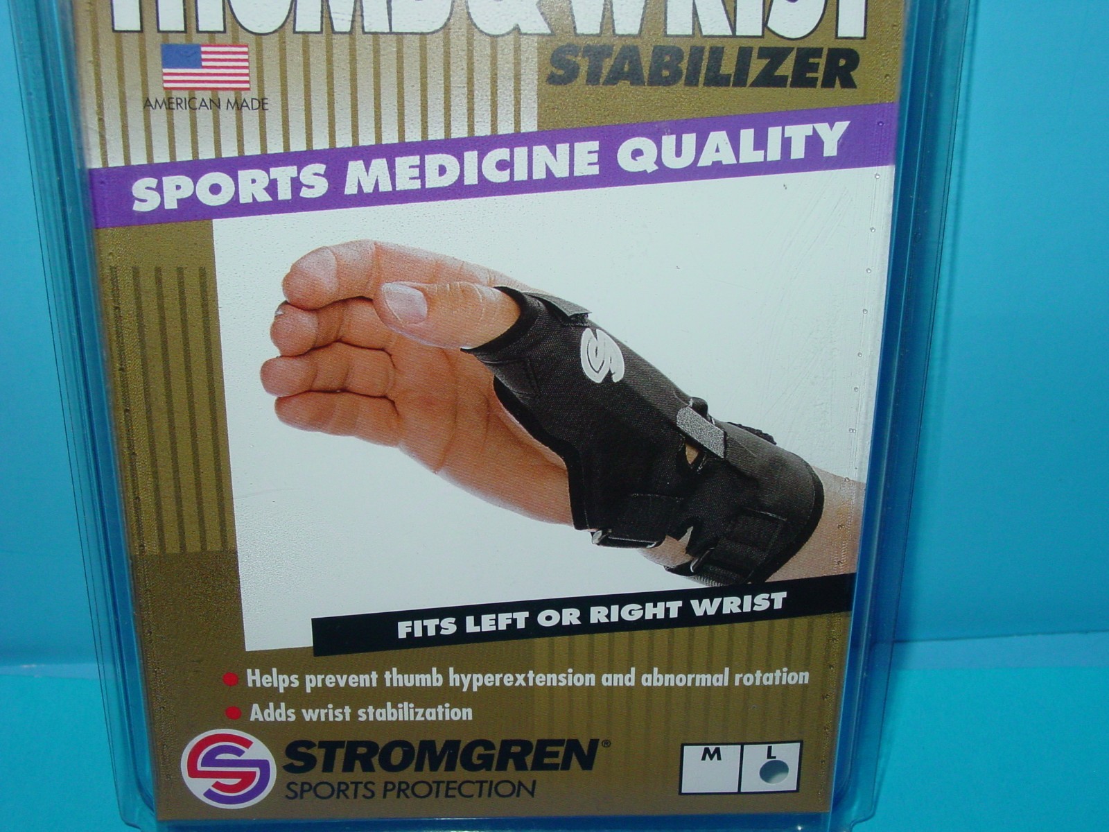 STROMGREN THUMB & WRIST STABILIZER RIGHT OR LEFT LARGE