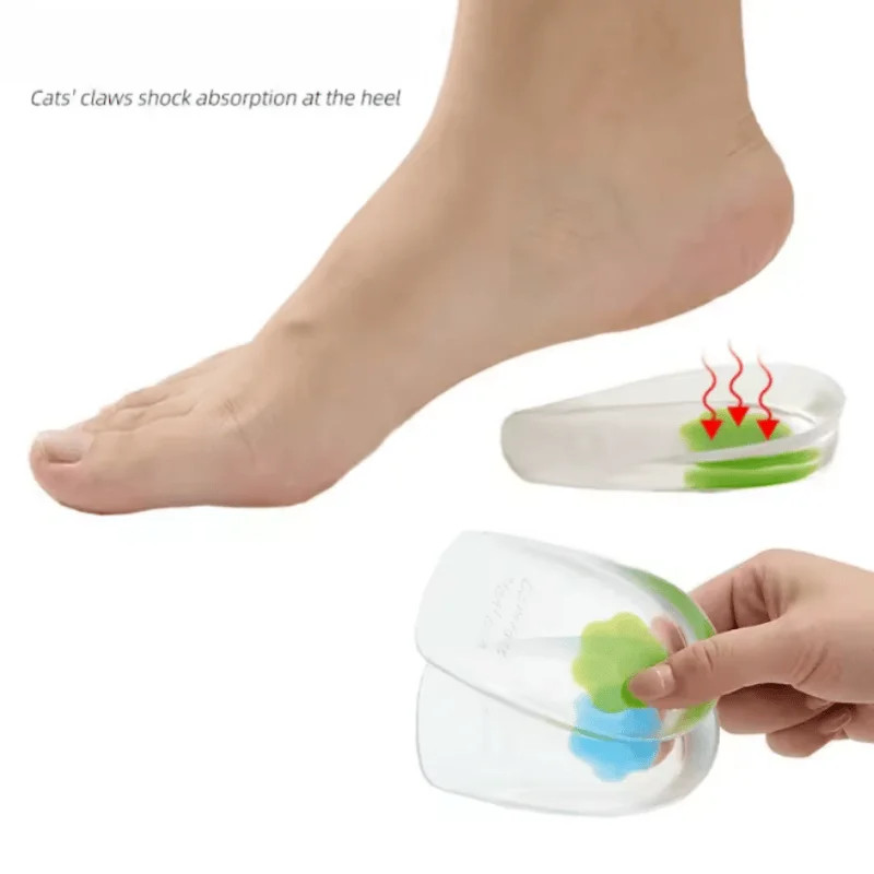 1 Pair of Silicone Heel Pads, Suitable for Men and Women with Bone Spurs, Protec