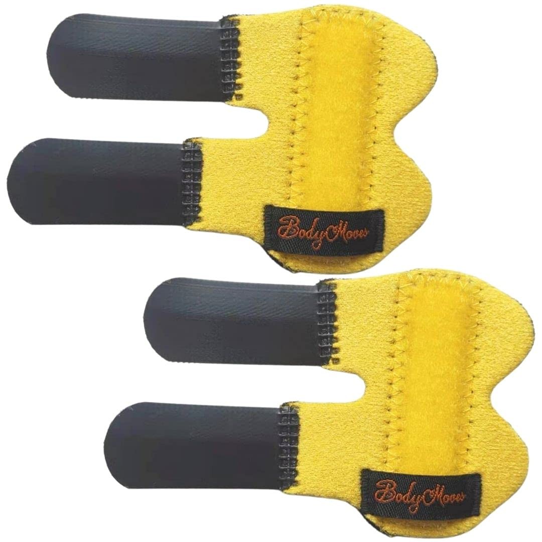 kids finger splints (2 pc, yellow)