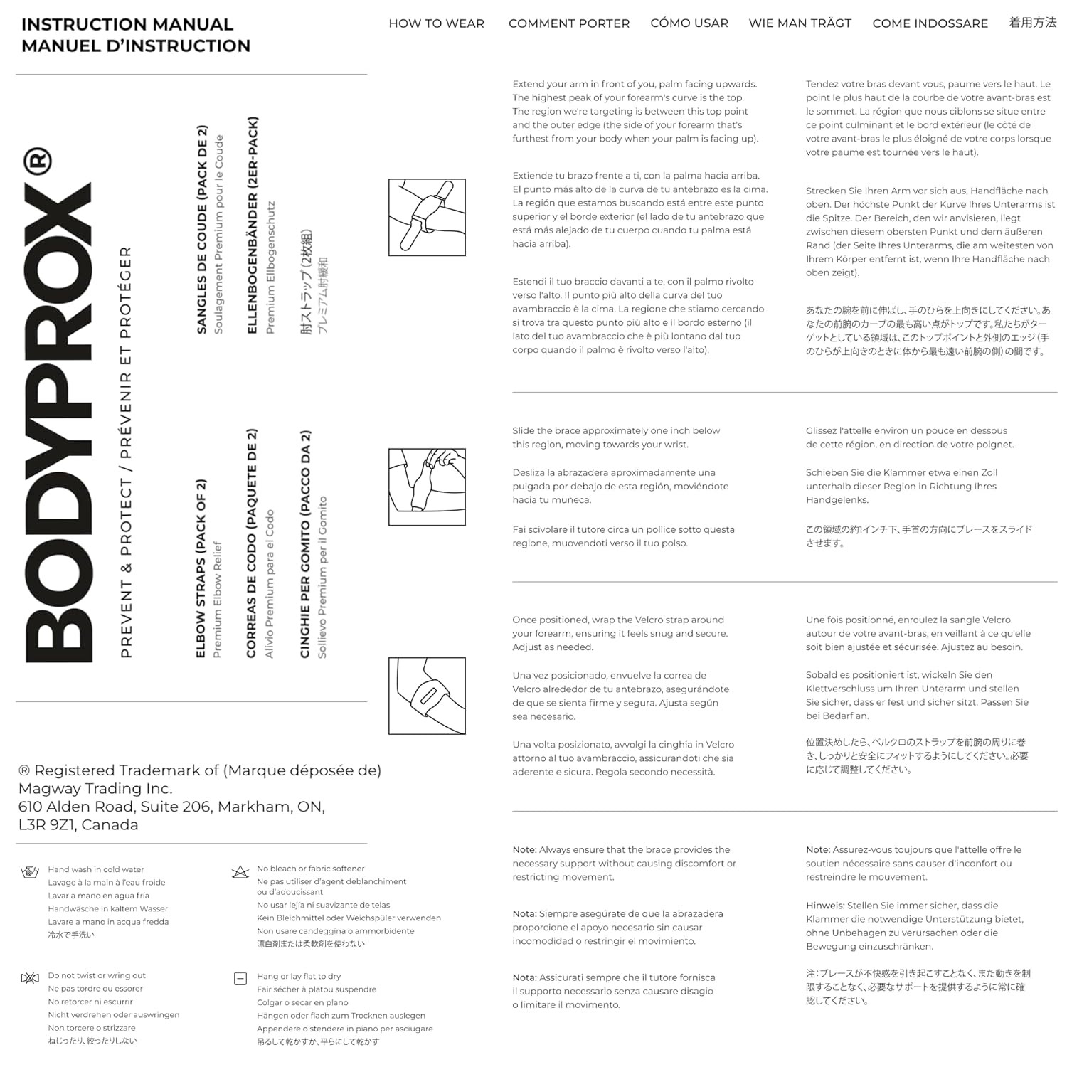 Bodyprox Elbow Brace 2 Pack for Tennis & Golfer’s 2 Count (Pack of 1)