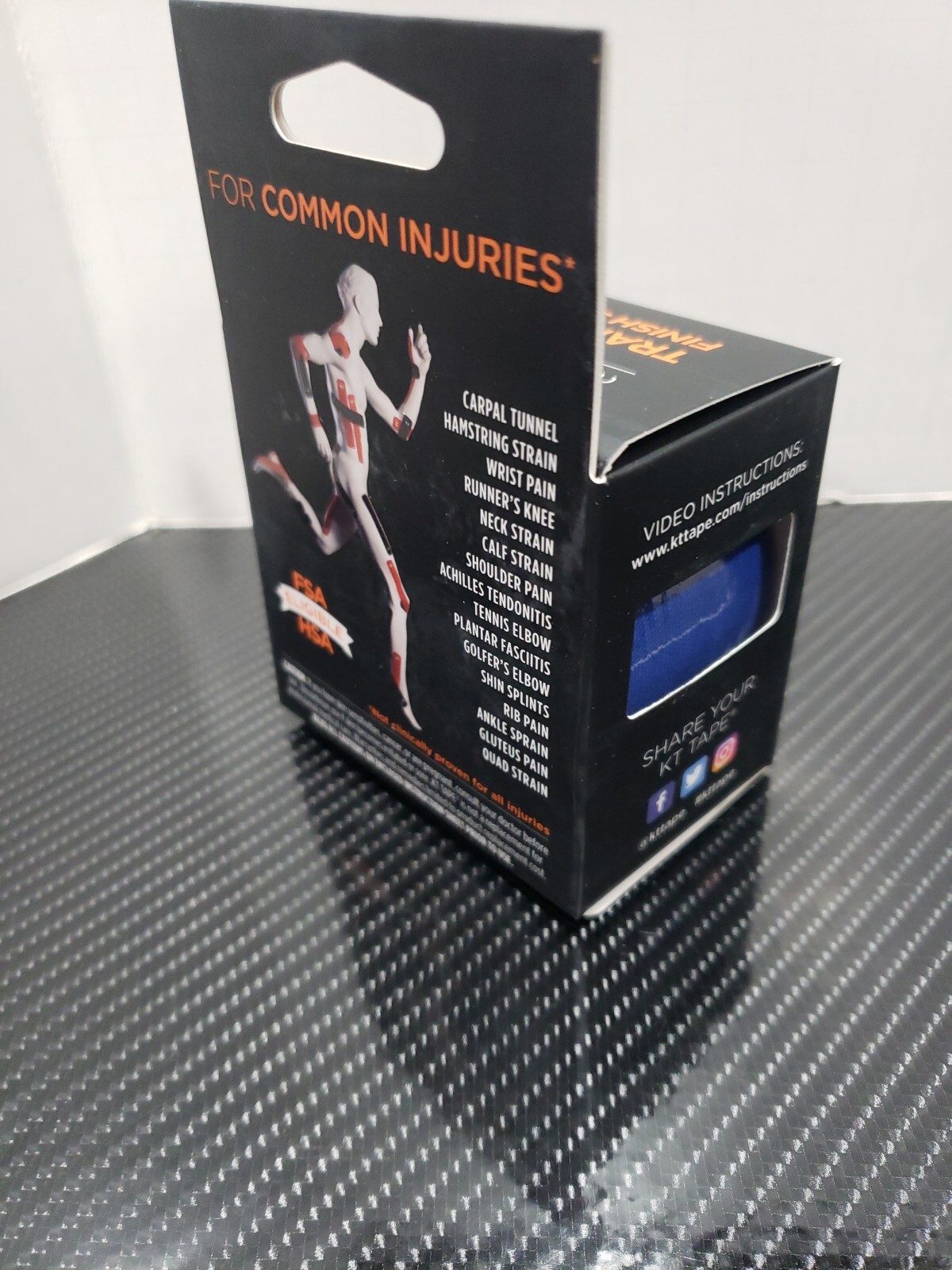 New KT Tape 20 Strips – 10×2″ Precut Kinesiology Therapeutic Elastic Sport Roll