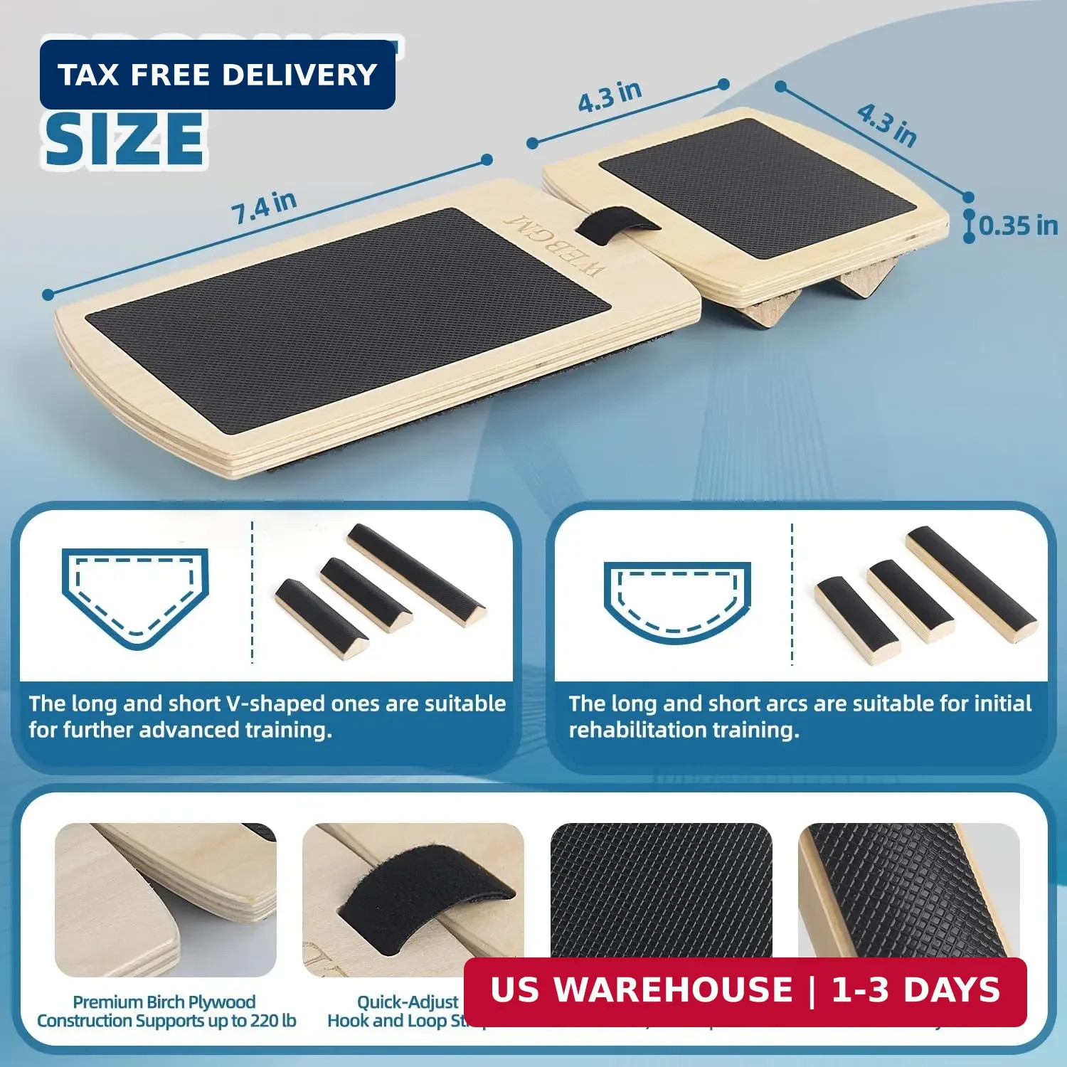 Ankle Balance Board for Physical Therapy – Foot Strengthener & Adjustable Ankle