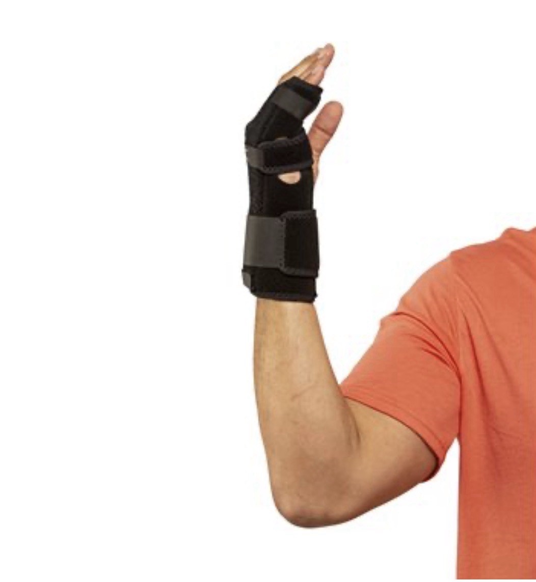 Hely & Weber TKO The Knuckle Orthosis, Right Adjustable Malleable Black