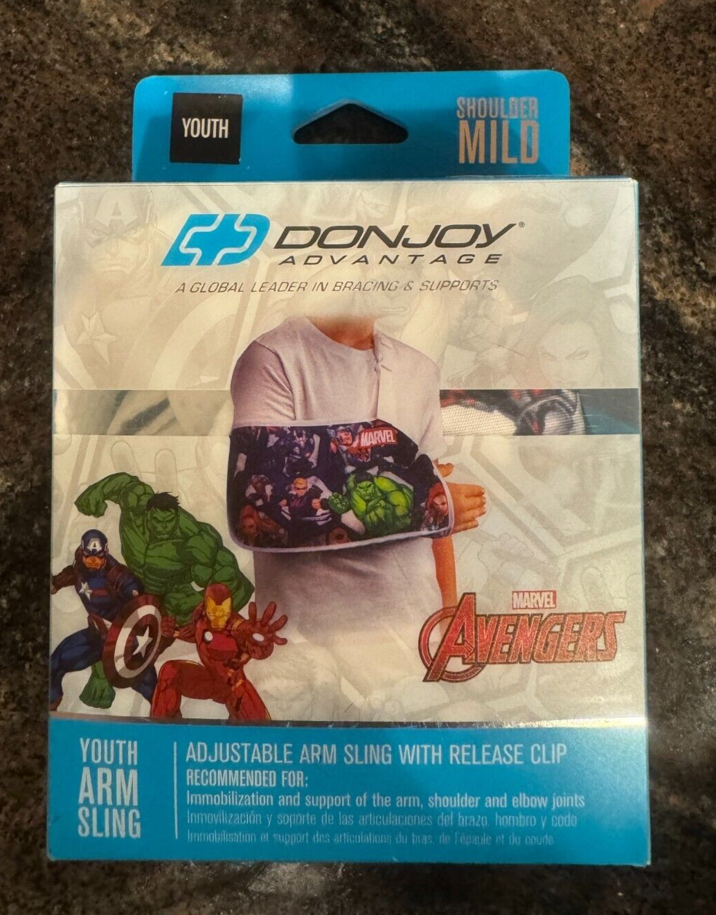 DonJoy Advantage Marvel Avengers “Youth” Adjustable Arm Sling Shoulder