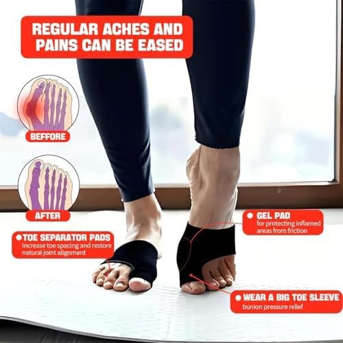 DorkTees 2PCS Bunion Corrector for Women & Men, Big Toe Straightener with Adjust
