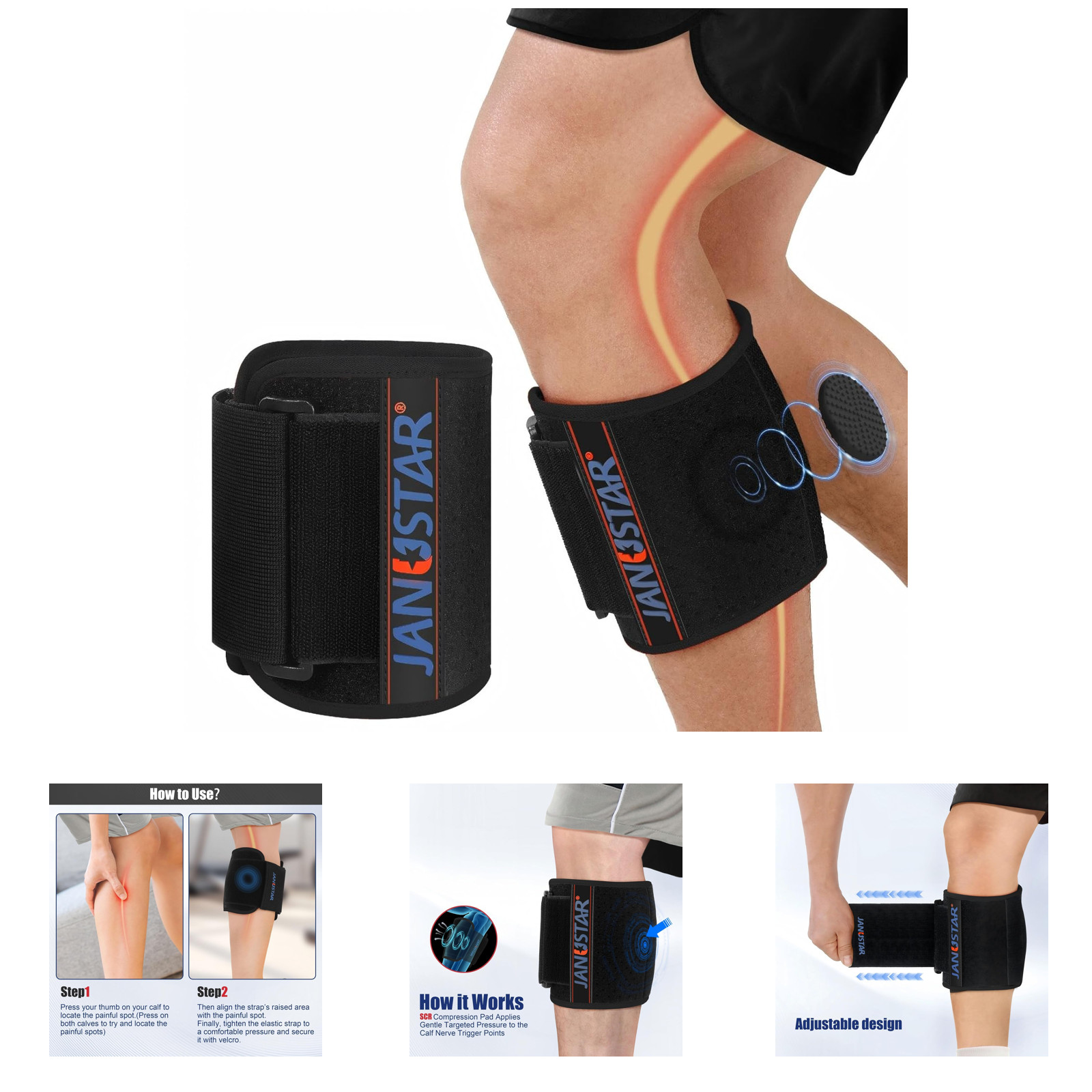 Sciatica Pain Relief Brace Nerve Pressure Pad Targeted Compression for Lower