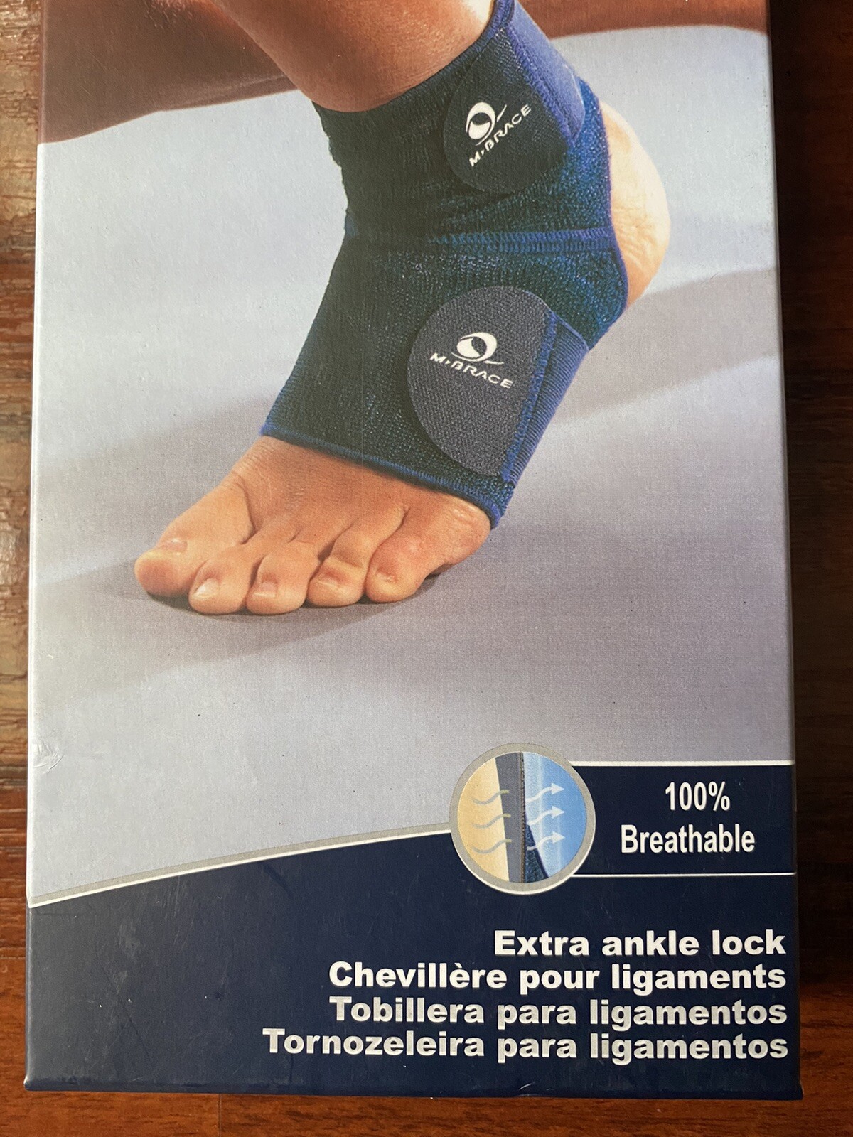 M-Brace Extra Ankle Lock Brace Ankle Support During Sports # 16 Sz S NEW
