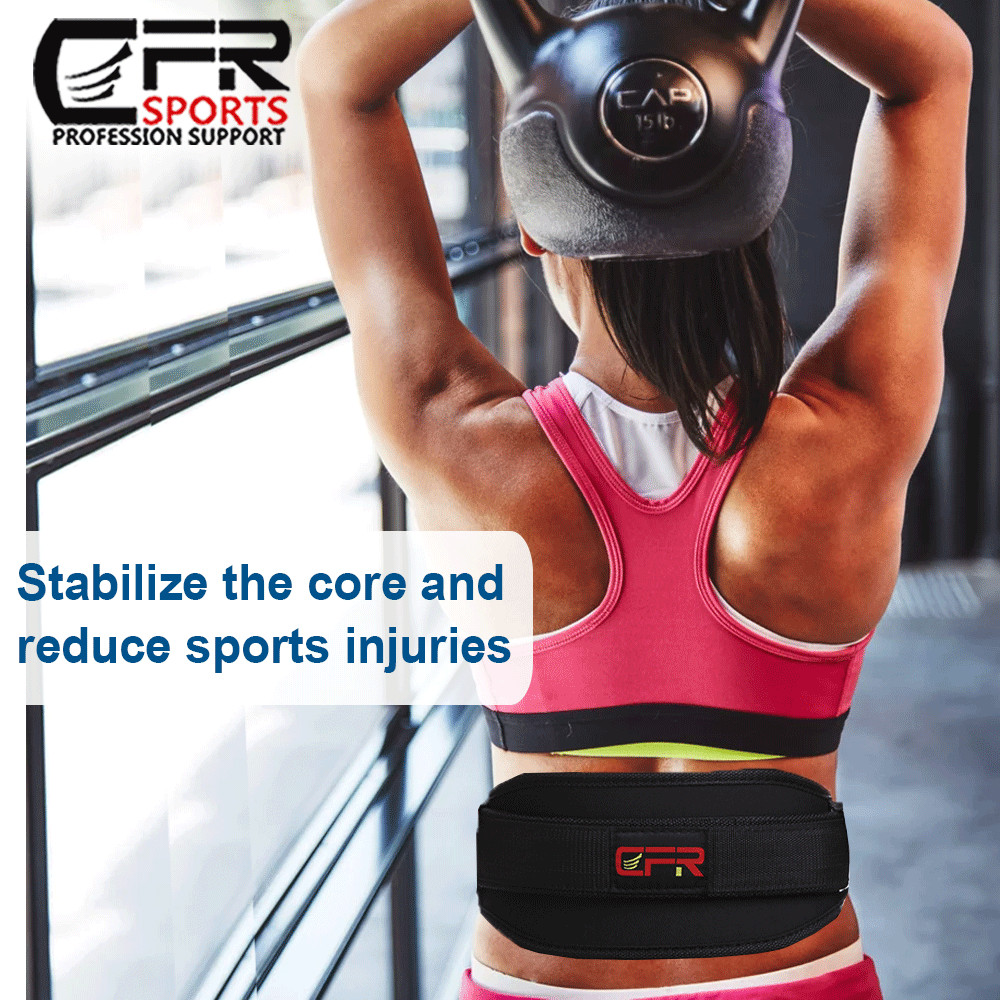 Lower Back Support Belt Exercise Lumbar Waist Brace Pain Relief Weight Lifting @