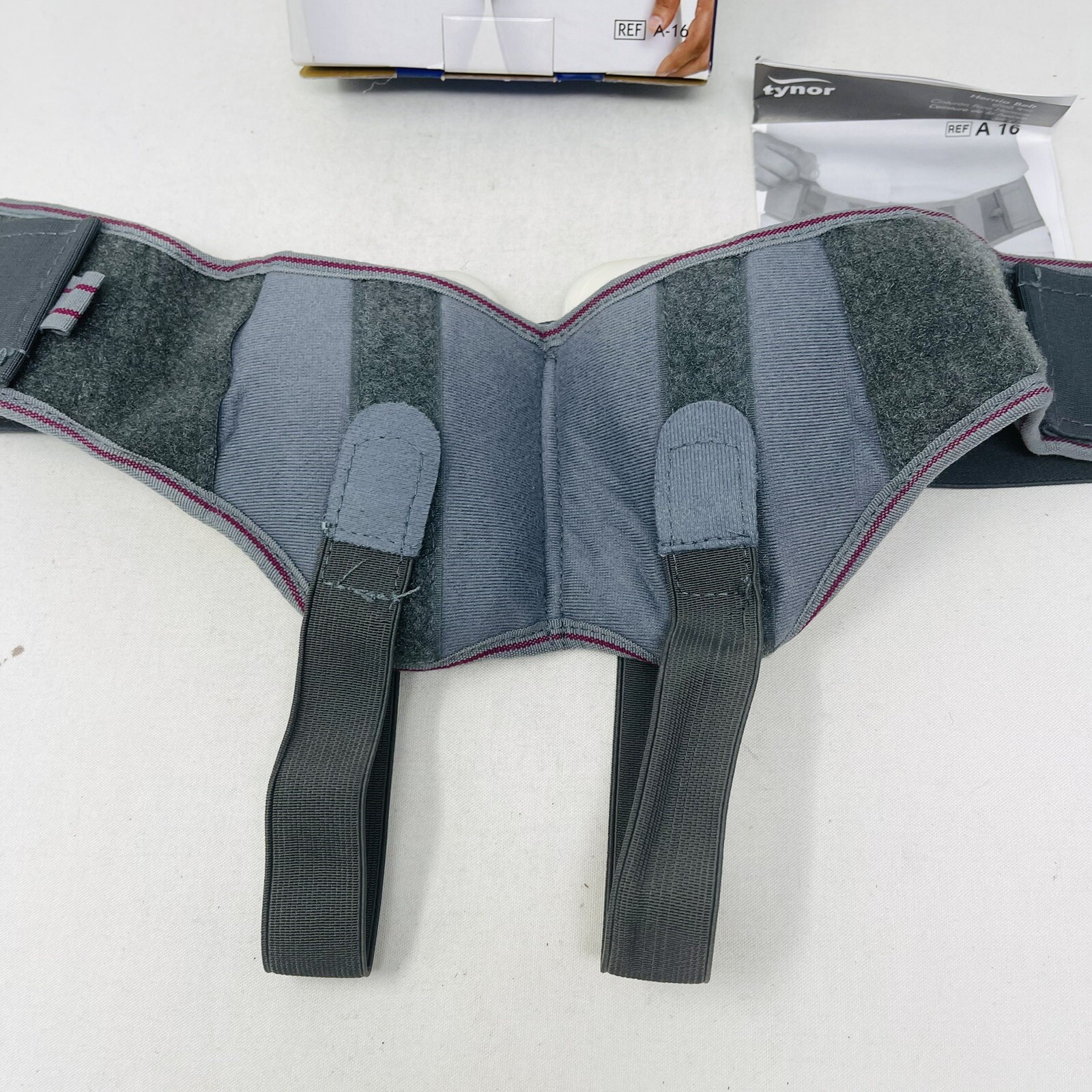 Tynor Hernia Belt Medium Unisex Grey Adjustable NEW