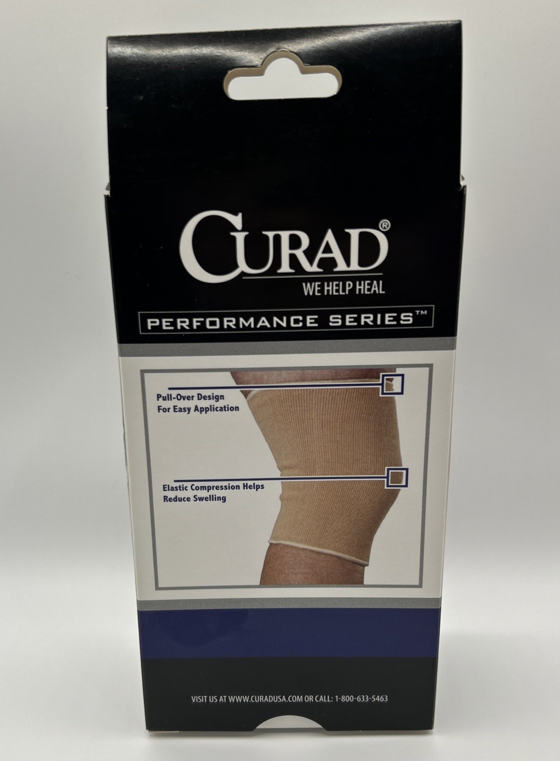Curad Performance Series Elastic Pull-Over Knee Support, Small, 1 ea