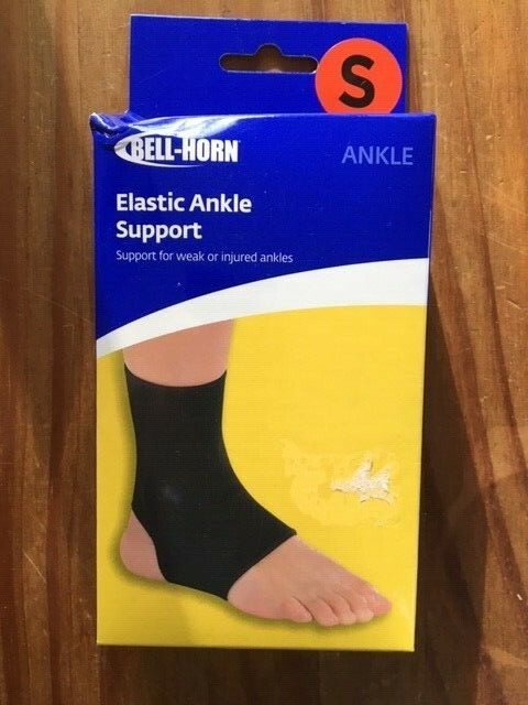 BELL-HORN ELASTIC ANKLE SUPPORT SMALL 7-8.5″ BLACK BRAND NEW IN BOX