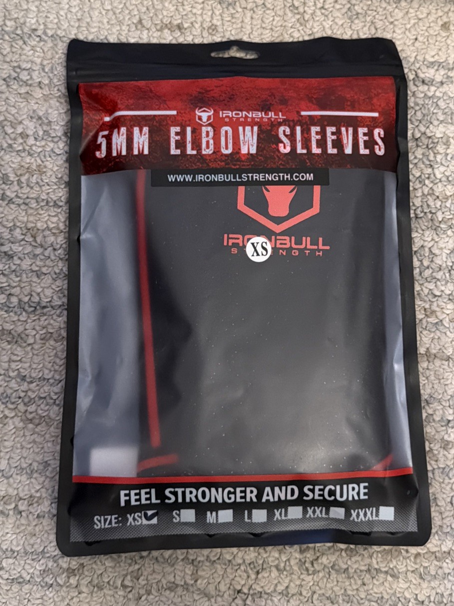 IRONBULL 5MM Elbow Sleeves High Performance Black/purple Sz#XS New