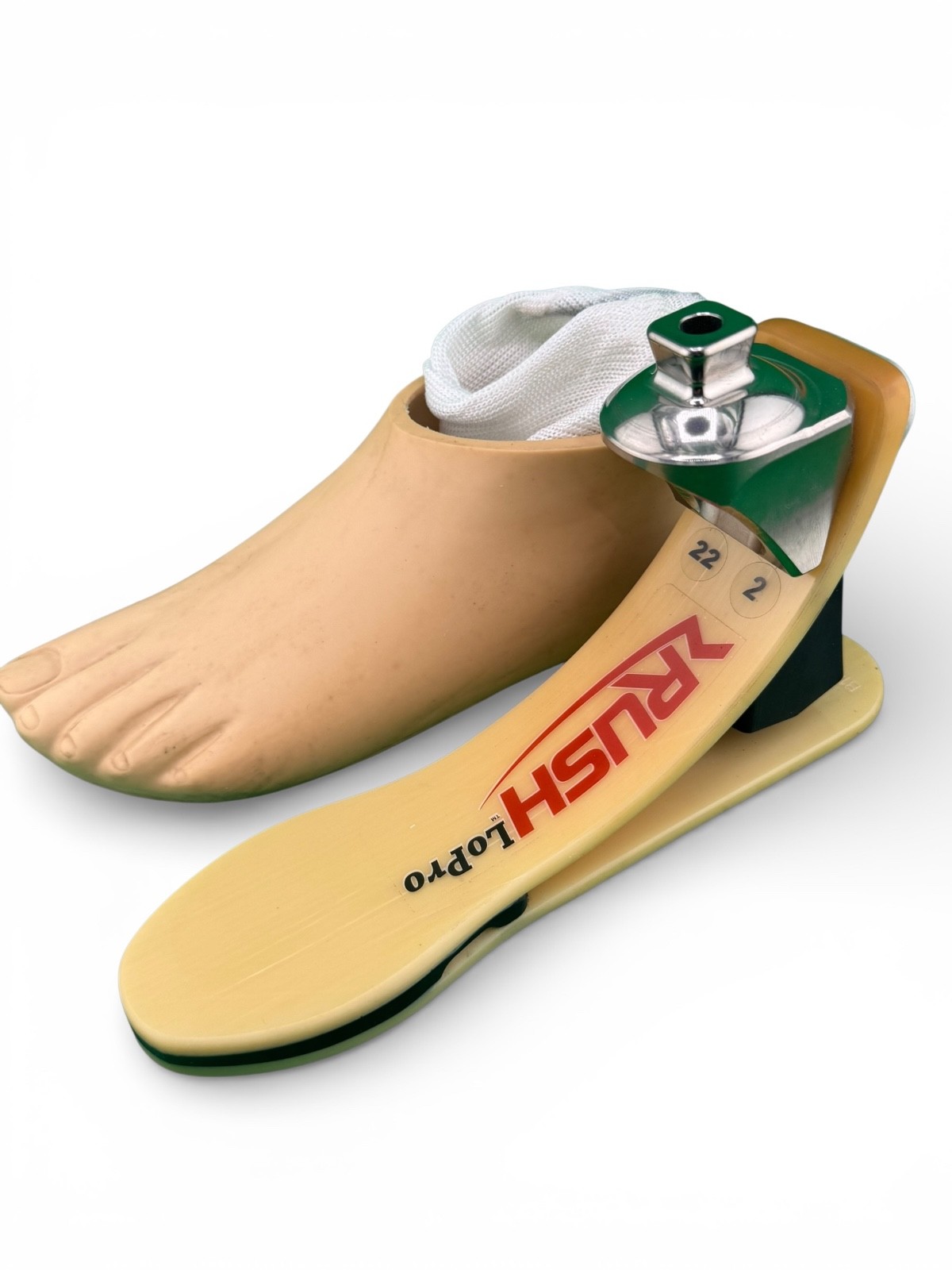Rush 81 Lp Lopro Prosthetic Foot, Size 22, Category 2.