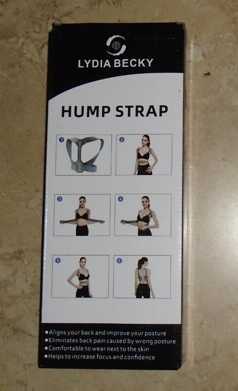 NEW Adjustable Back Support Posture Corrector Brace Belt Strap Ladies M Medium
