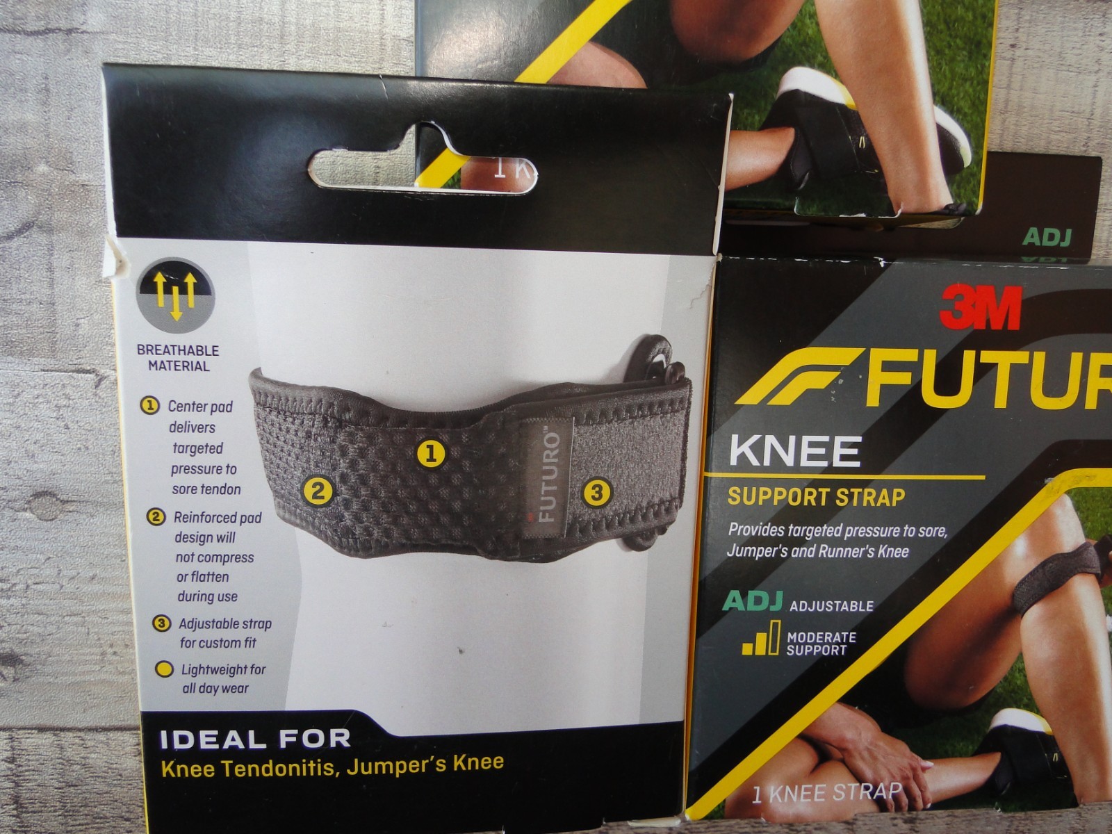 3 Futuro 3M Knee Support Strap Adjustable Moderate Support Targeted Pressure