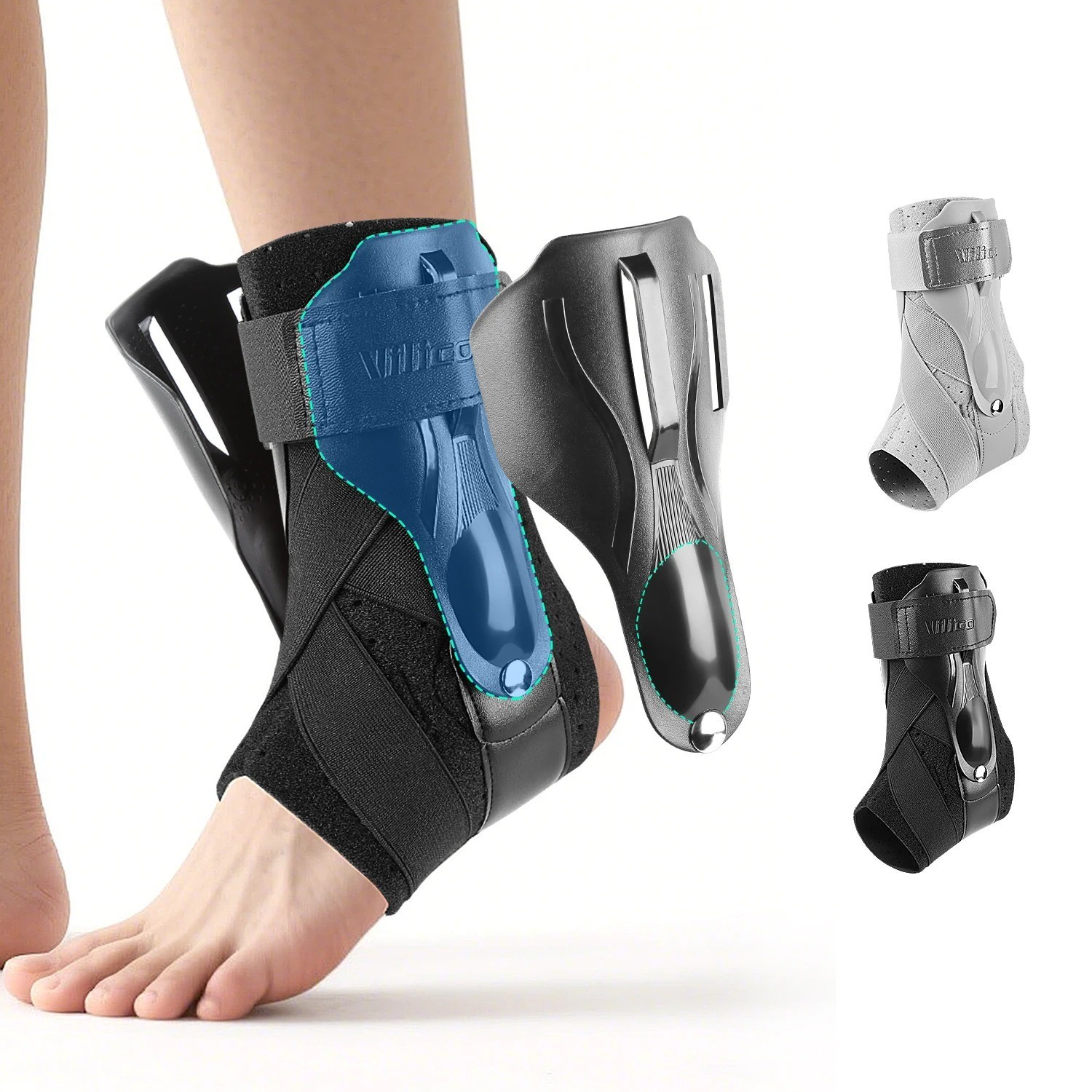Ankle Support Brace, Adjustable Compression Ankle Braces for Sports Protection