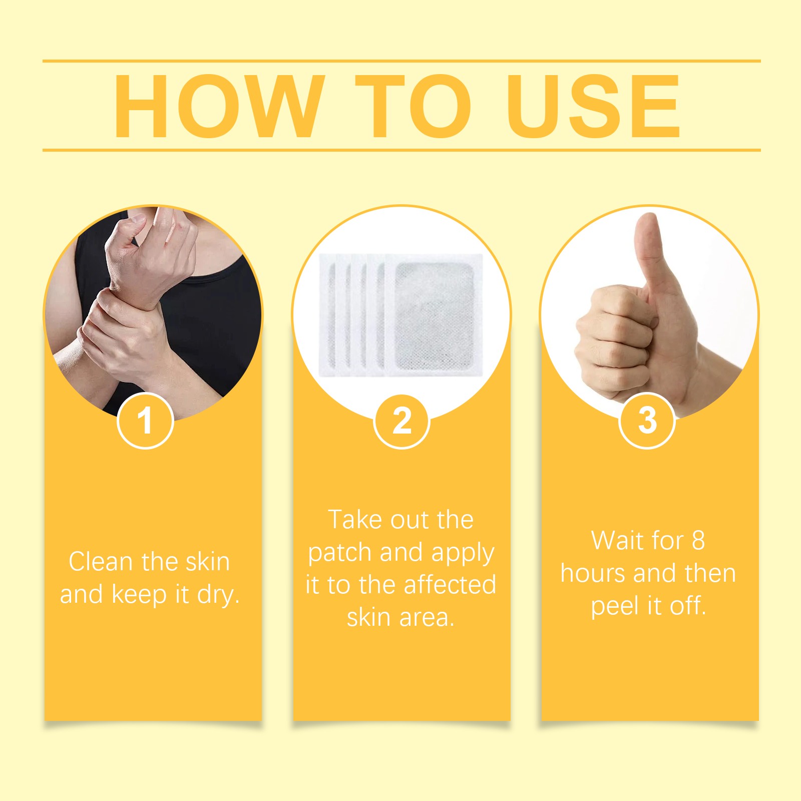 Natural Bee Venom Joint Pain Relief Patches for Foot and Body Arthritis Relief