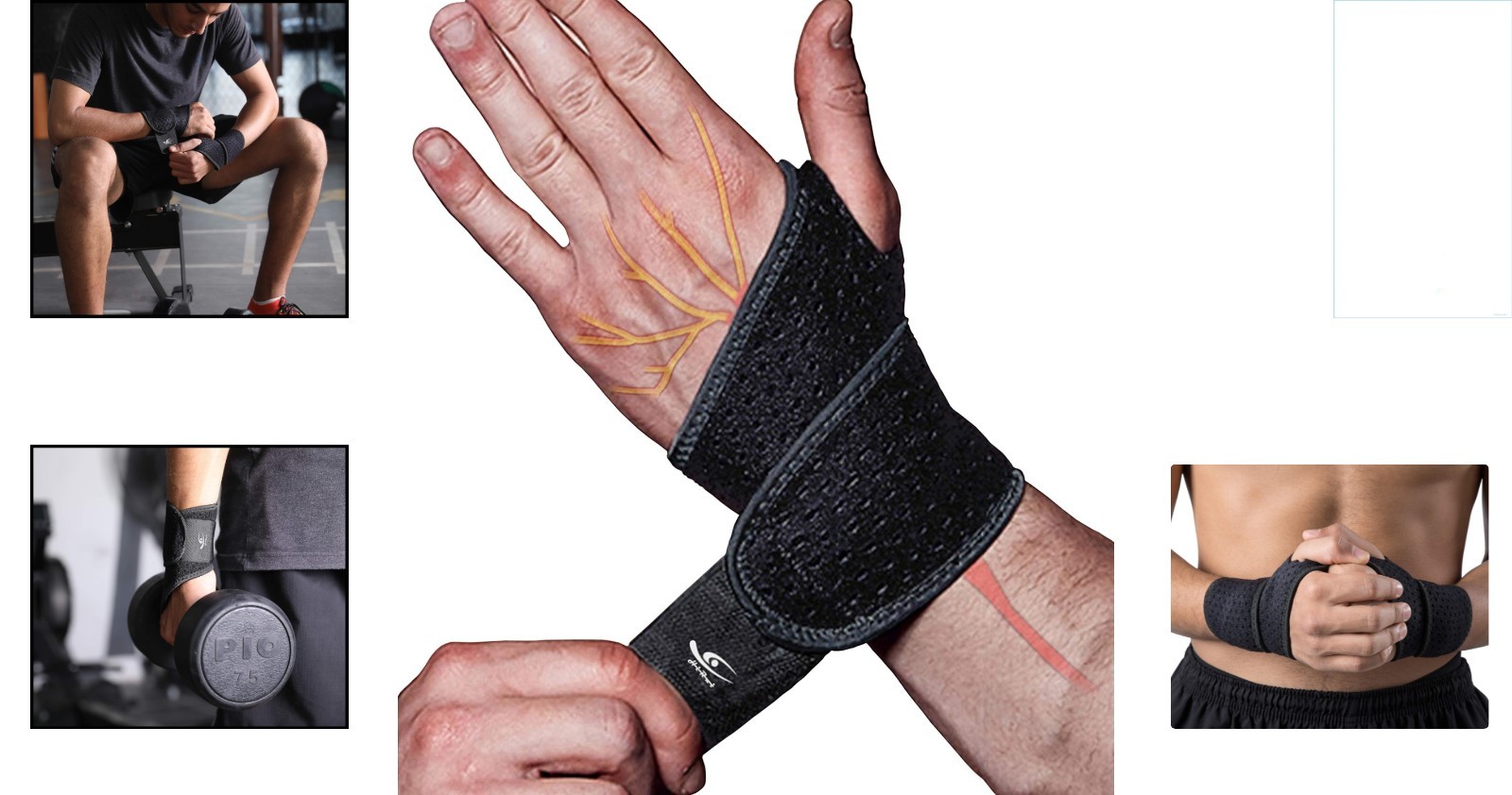 Dual Pack of Lightweight Wrist Compression Straps – Ideal for Arthritis & Sports