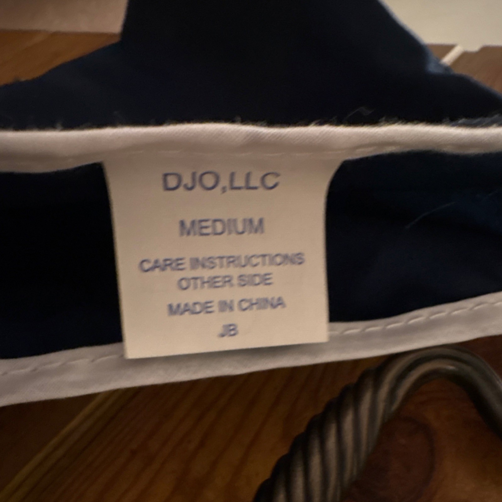 DJO LLC Medium Adjustable Arm Sling Navy Blue White Immobilization Stabilization