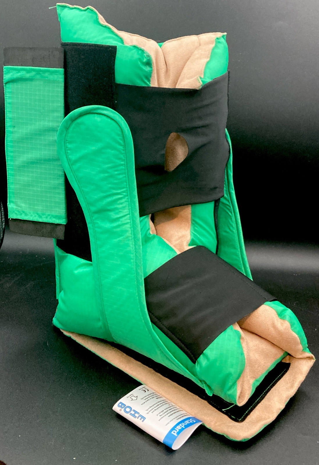 EHOB TruVue Heel Protection Boot Green Foot Drop Protection W/ Optional Wedge