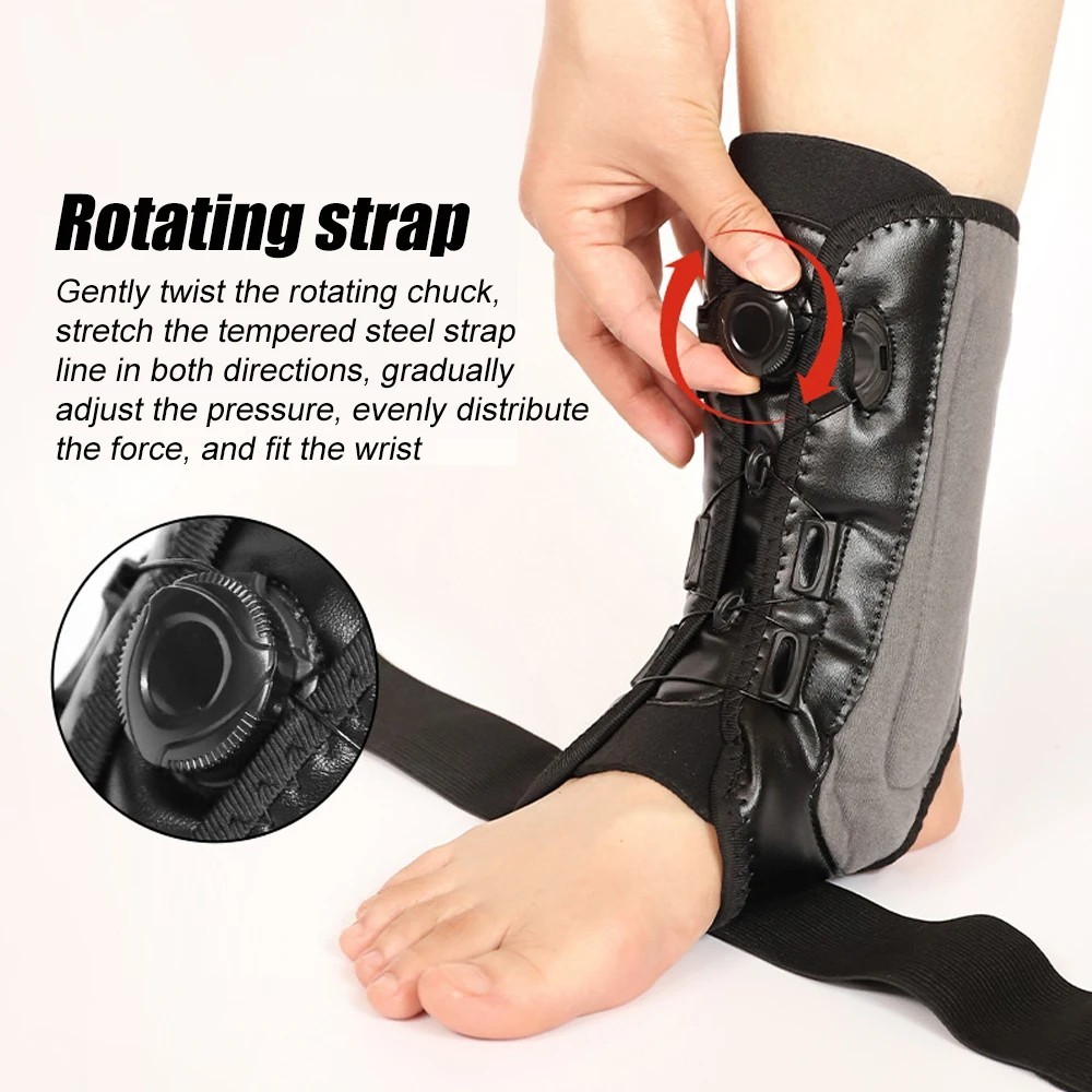 Adjustable Lace-Up Ankle Brace Support for Men & Women Injury Recovery