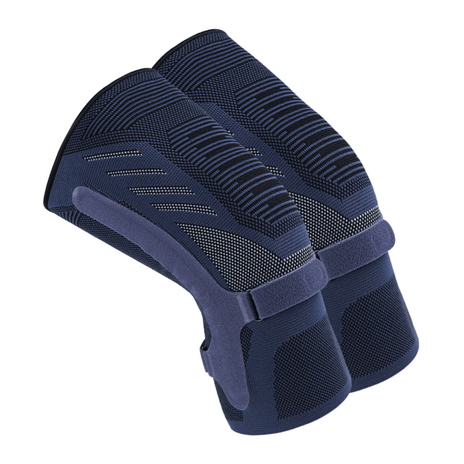 Breathable Compression Knee Brace With Dual-Side Spring Stabilizers For Run QXGH