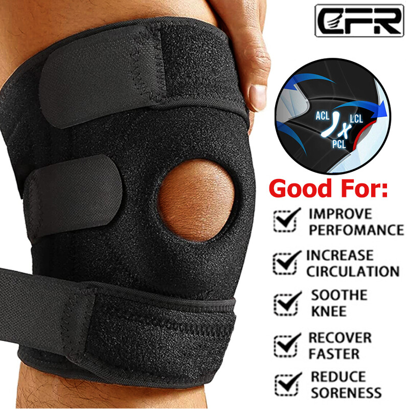Knee Support Compression Open Patella Brace Joint Pain Relief Workout Sport Gym