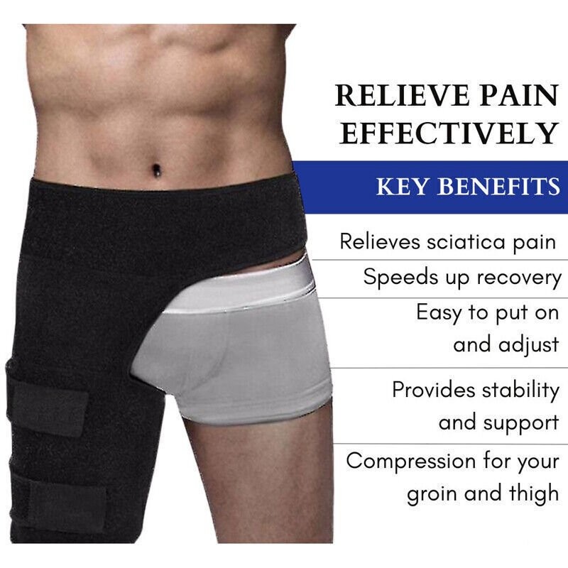 NEW Hip Brace Thigh Brace Adjustable Compression Sleeve for Neuralgia Relief USA